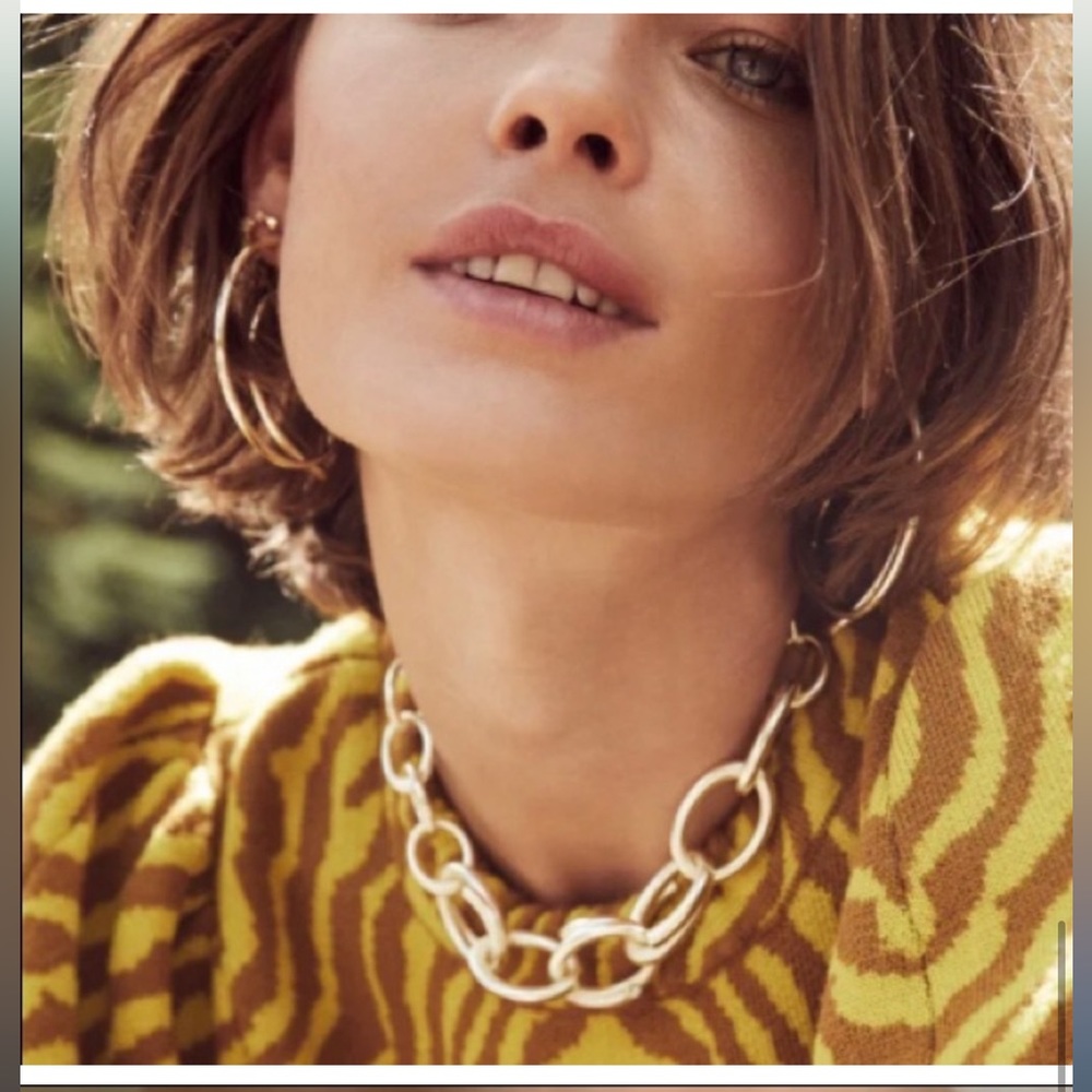 Kendra Scott Walker Link SILVER Necklace 🤍